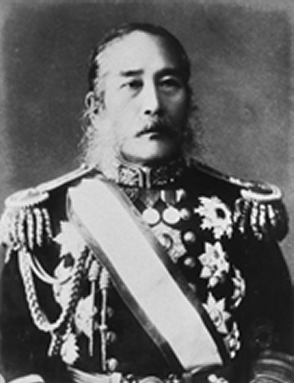 榎本武揚の海軍中将(東京農業大学ホームページより)'' 榎本武揚の海軍中将(東京農業大学ホームページより)''