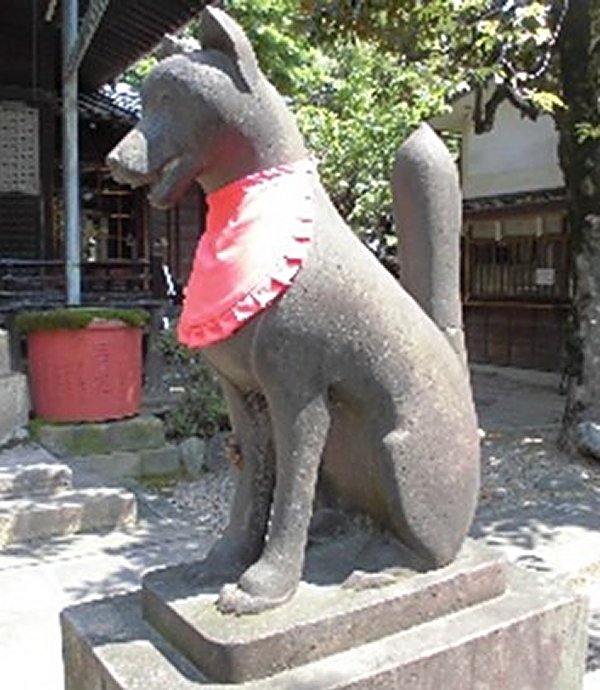 狐の阿形石像 '' 狐の阿形石像 ''