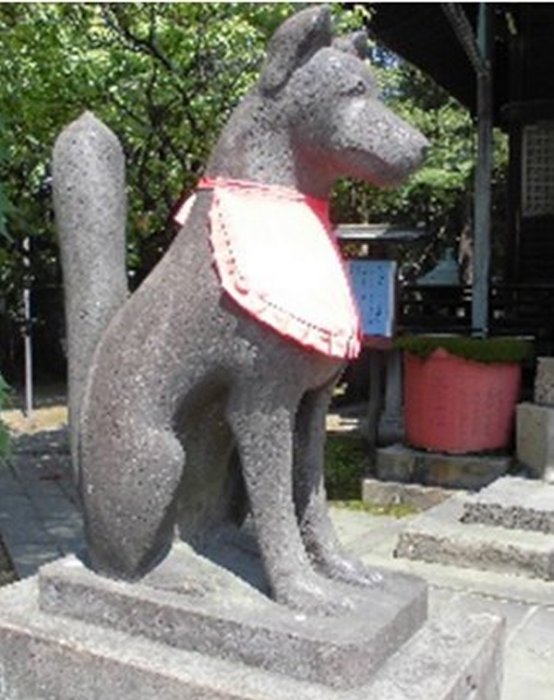 狐の吽形石像 '' 狐の吽形石像 ''